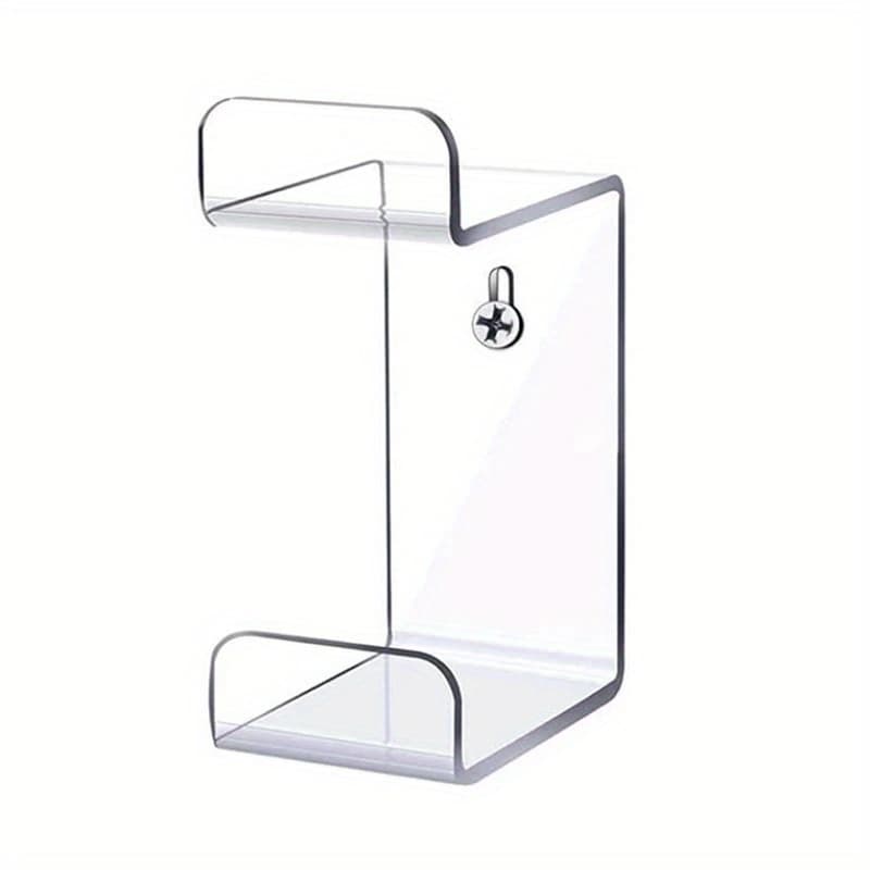 TEMU Universal Wall Mounted Acrylic Headset Stand Hanger Game Controller Holder Space Saving Gamepad Holder Wall Mount