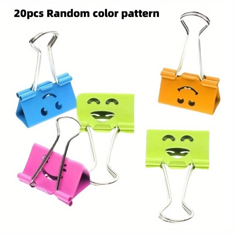 TEMU 20pcs Creative Hollowed Out Long Tail Clip, Ticket Clip, Colorful Folder, Creative Ledger Clip,the Best Gifts For Back To , Halloween, Thanksgiving, Christmas, And New Year