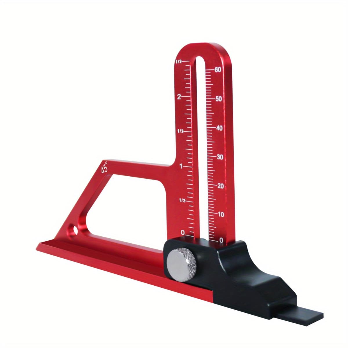 TEMU Adjustable Engraving Height Gauge - 0-60mm Depth Measurer For Woodworking | No-power Tool For Table Saws & Milling Cutters |