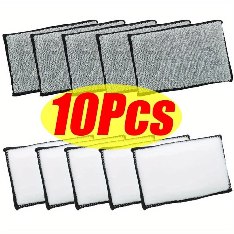 TEMU 10pcs/2pcs Soft Double Sided Microfiber Scrubbing Sponge Car Leather Cleaning Microfiber Towel Wax Sponge Car Detailing Tool