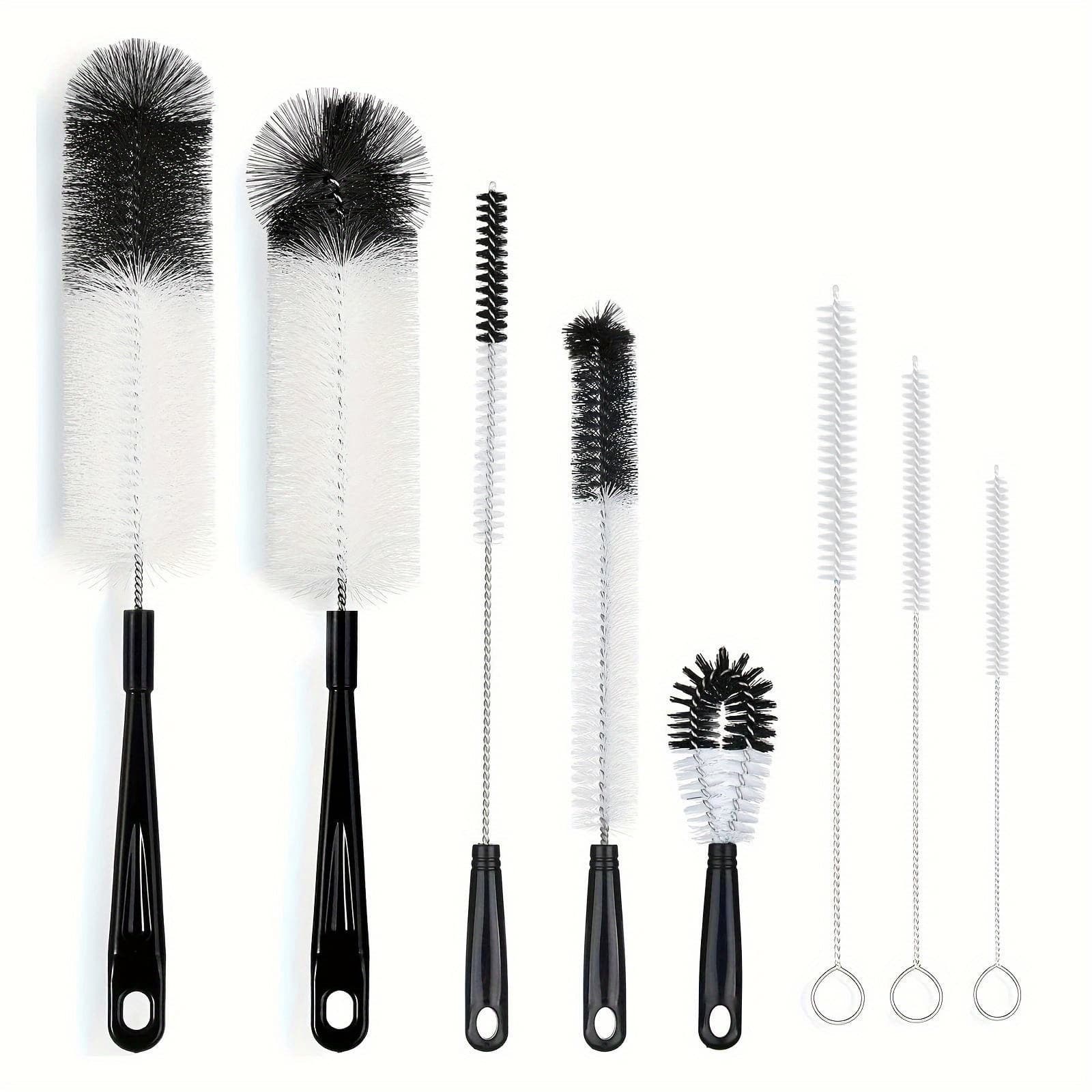 TEMU 8 Pack Bottle Brush Tube Cleaning Set, Long Handle Bottle Cleaner For Washing Beer Bottles Wine Narrow Cup Pipes Sinks Cup Cover