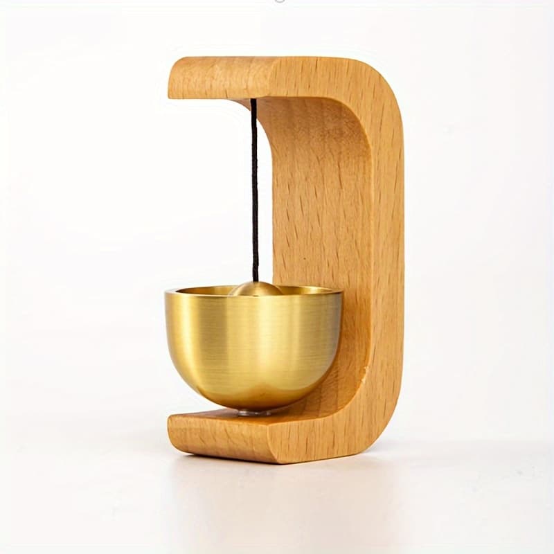 TEMU Wind Chime With Pure Copper Bells, Suitable For Indoor Use As Door-hanging Reminder Decoration Item, Suction Type