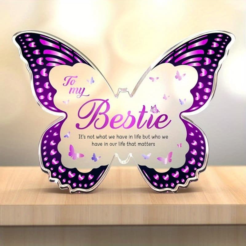 TEMU Gifts For Best Friend Women, Friendship Gifts For Women -shaped Acrylic Plaques Gifts For Female Bestie Birthday Christmas Thanksgiving Valentines