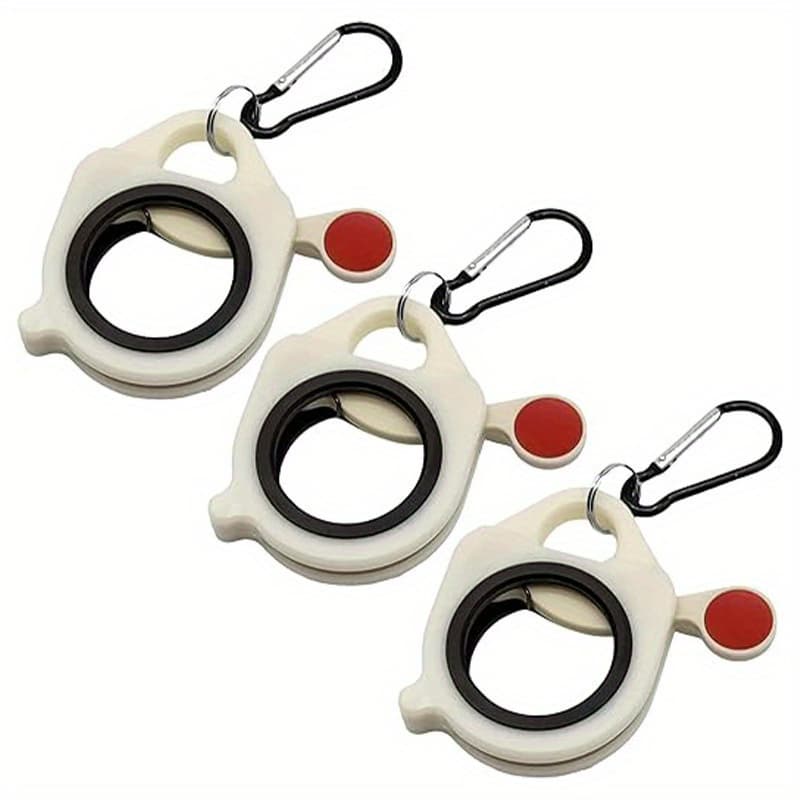 TEMU 3pcs -the-dark Zip Tie Organizer - Reusable, Lightweight Plastic Cable Holder For Easy Organization