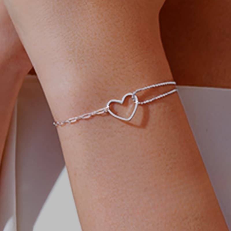 TEMU S925 925 Silvery Bracelet With A Gift Box, An Ideal Jewelry Accessory For Daily Wear, Weddings, Parties, And Events. Weighs 1.6g/0.06oz