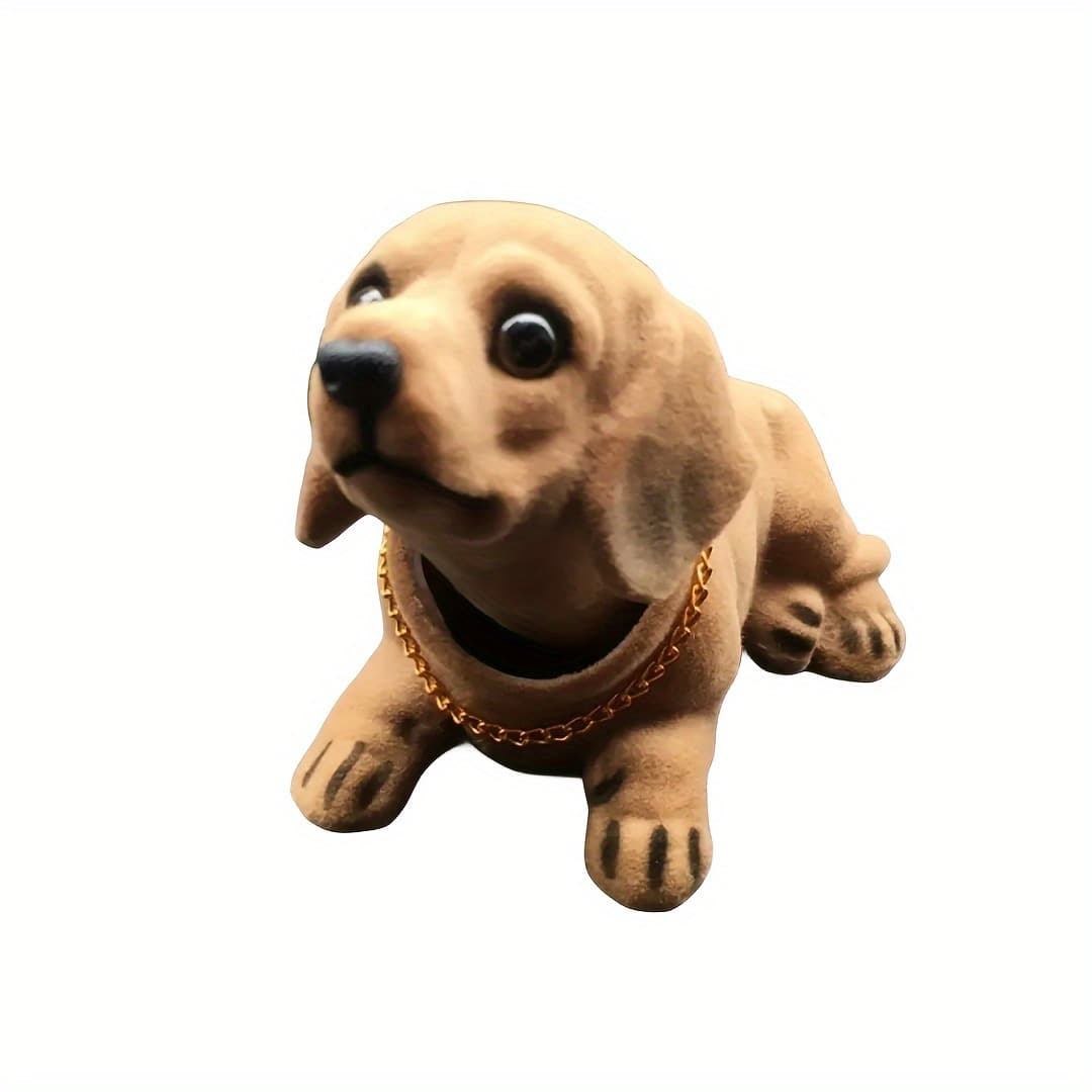 TEMU 1pc Cute Little Sausage Dog Resin Ornament, Car And Home Decoration Products