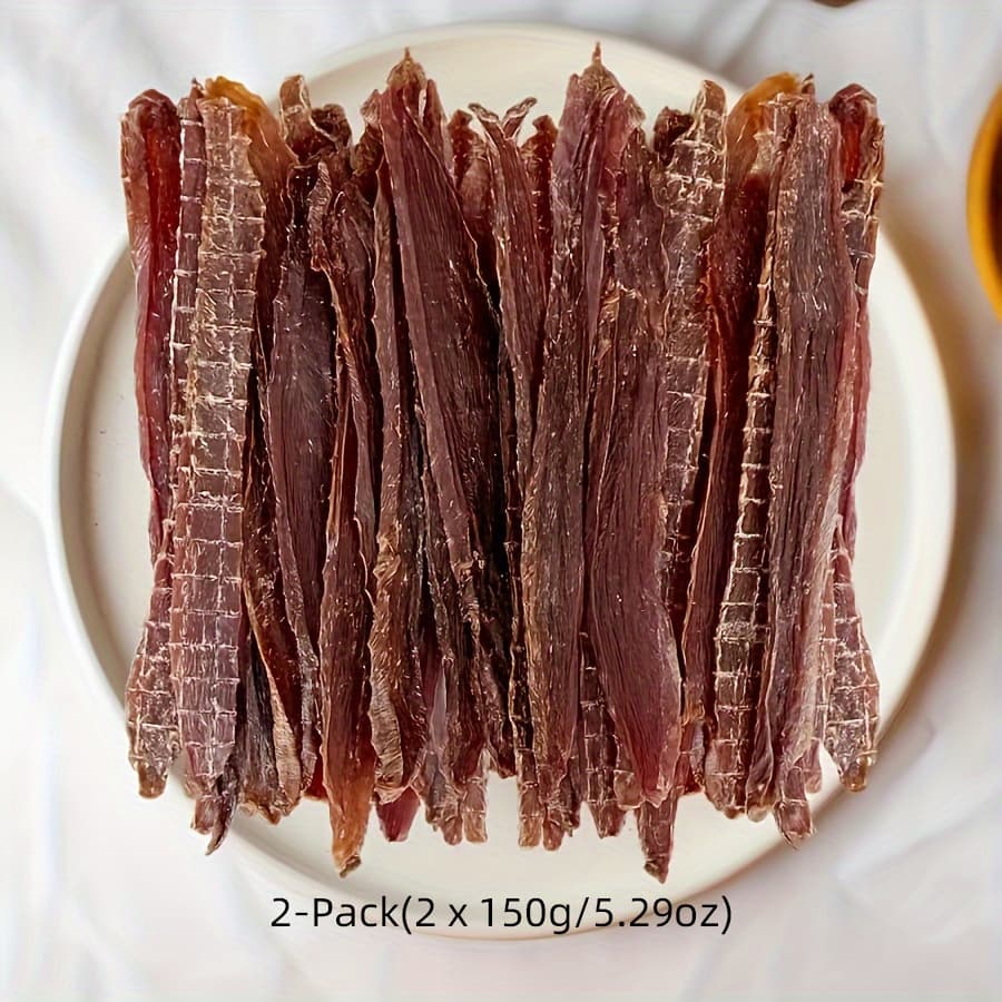 TEMU 2-pack (2 X /5.29oz) Duck Slices Dog Treats For Small, Medium, Large Dog, Made With Duck - Healthy, , Dog Chews Long Lasting, And High Protein, , Perfect Training Reward Snack For Dogs