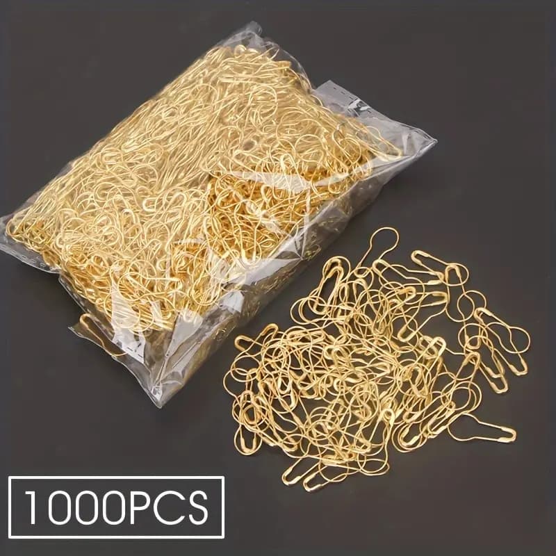TEMU 1000pcs Golden Gourd Pins, Sewing Safety Pins, Clothing