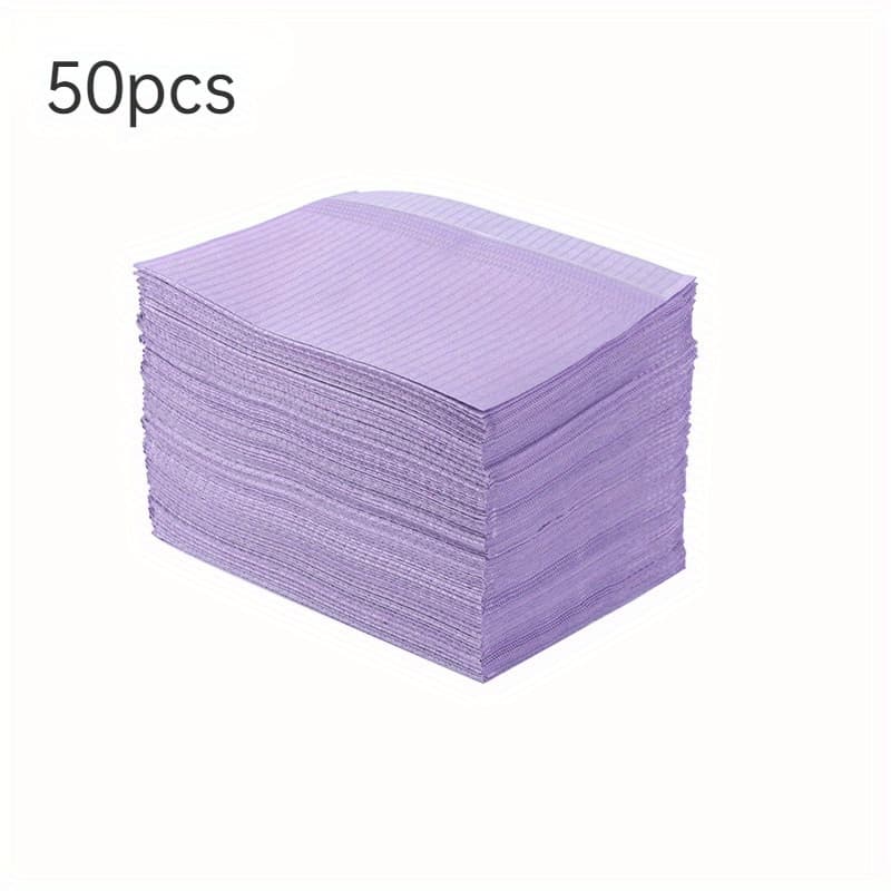 TEMU Disposable Nail Pads: 50pcs/pack Foldable Nail Paper Towels Suitable For Tables Acrylic Nail Practice Sheets 3-layer Waterproof Nail Art Table Pads Cleaning Pads Suitable For Salon Nail Art