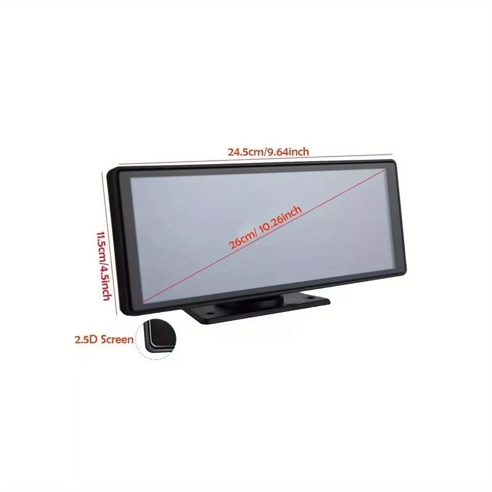 TEMU Universal Portable Car Stereo / .26\'\' Screen Car Play Screen