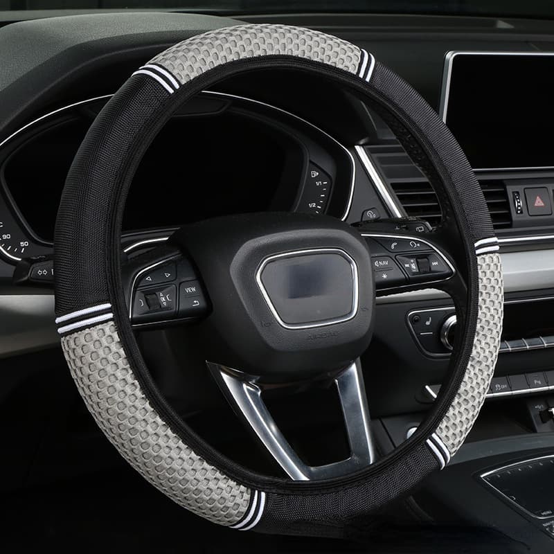 TEMU New Style Car Steering Wheel Cover Without , Anti-slip, Wear-resistant And Breathable Steering Wheel Cover
