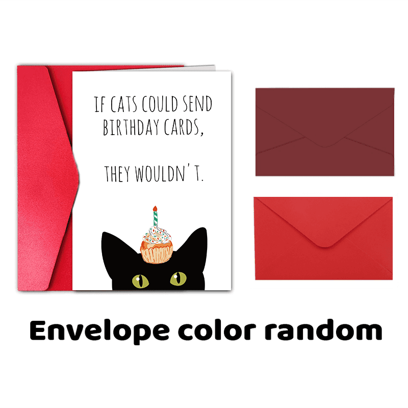 TEMU 1pc, Birthday Card, Funny Birthday Card, Cute Birthday Card
