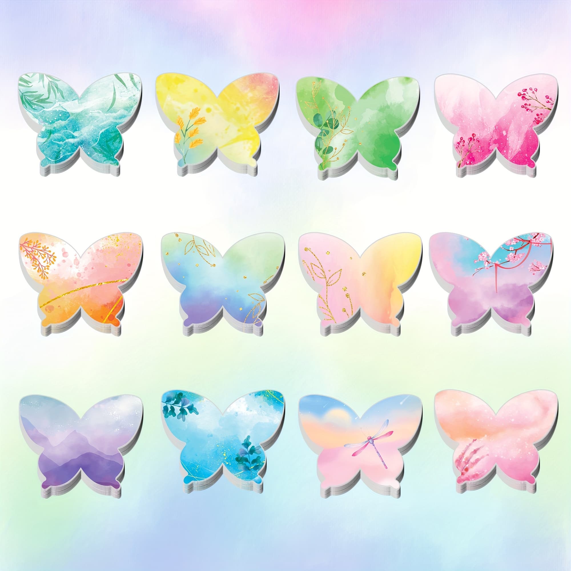 TEMU 240pcs Sticky Notes Notepad Self-adhesive Writing Memo Pads For Office School Stationery Party Supplies