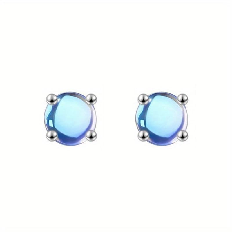 TEMU Elegant 925 Sterling Silvery Earrings With Anti Allergic For Women -1.2g, 0.042oz