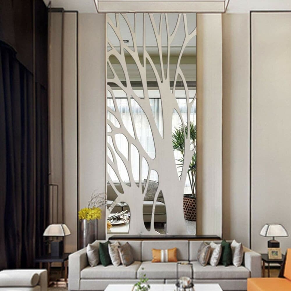 TEMU Acrylic Wall Decal Of A 3d Mirror , Removable For Home Decoration