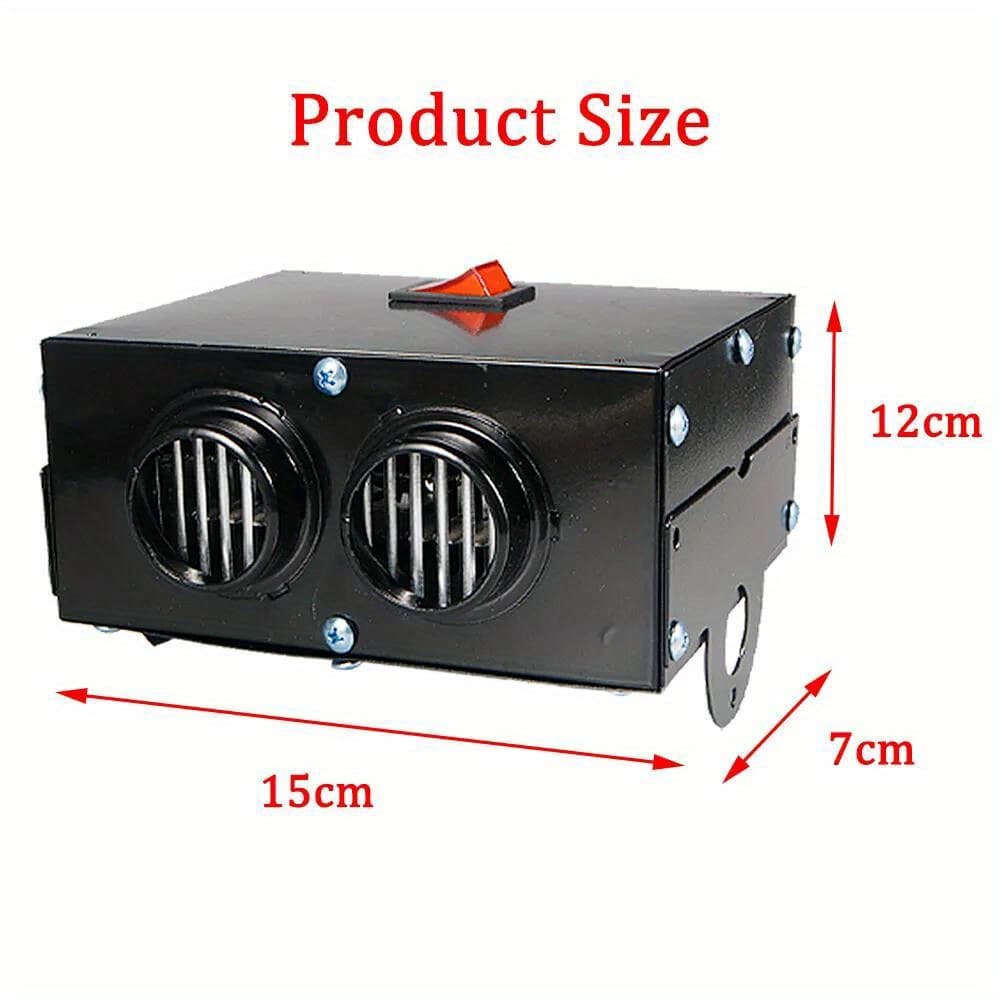 TEMU 400w 12v Car Heater Offers Heating, Cooling, And Defogging In 1 Compact Device. Perfect For Trucks And Cars, It Ensures In All