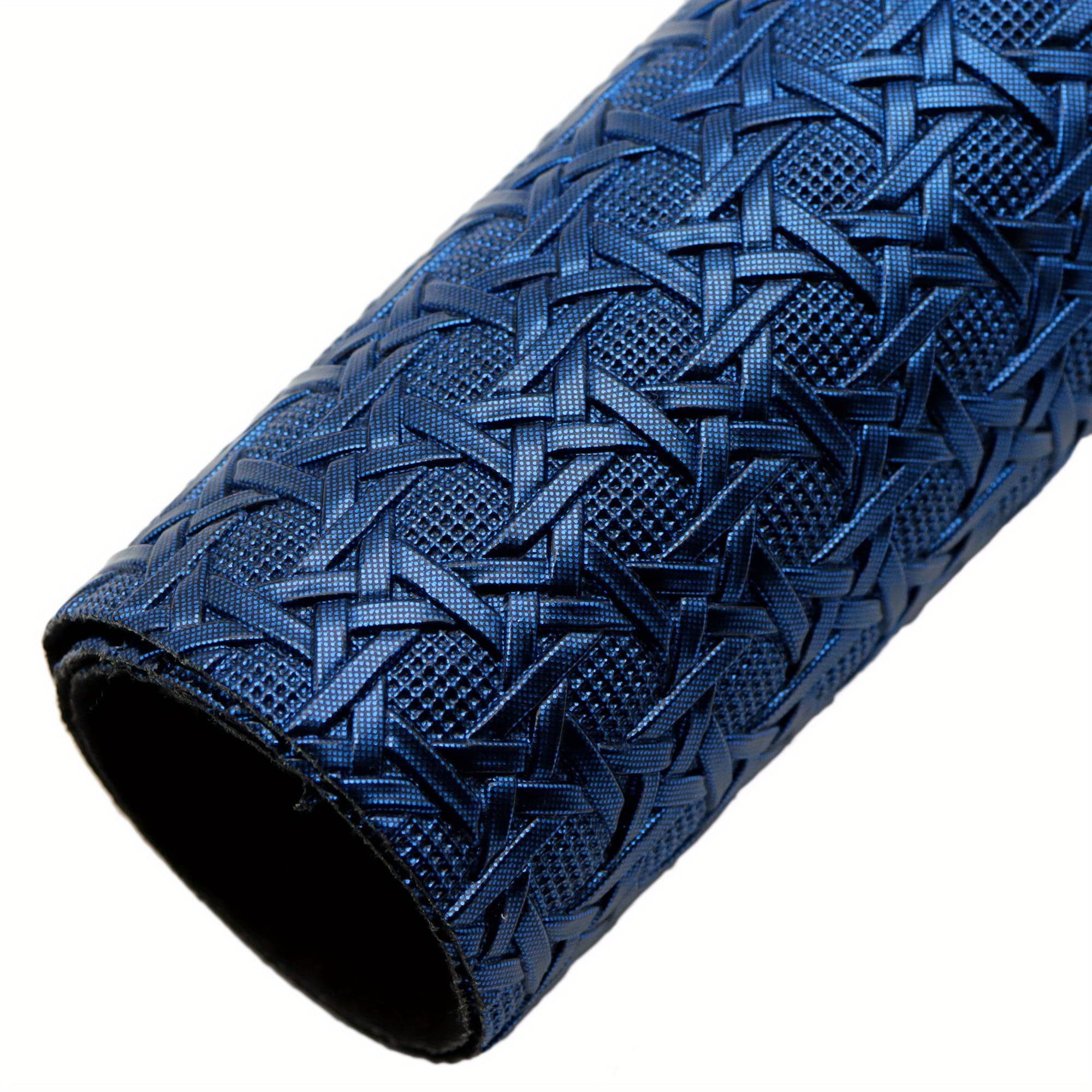 TEMU 1pc 7.87x12.99inch Bump Textured Faux Leather Sheets Geometry Braided Embossed Synthetic Leather Fabric Metallic Solid Color For Earrings Hair Bows Pouches Books Phone Cases Wallet Crafts
