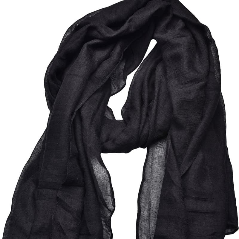 TEMU Women's Fashion Solid Color Scarf Shawl For Daily Wear, Travel, Office And Gift
