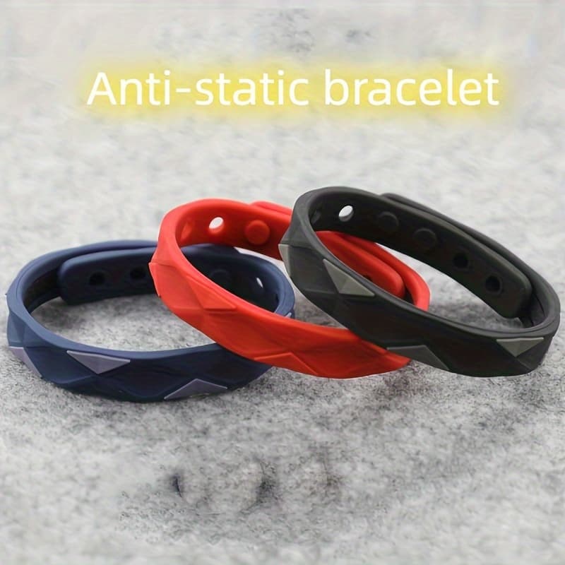 TEMU Set Of 3 Silicone Bracelets For Sports, Suitable For Men And Women, Designed In A Fashionable Style For Outdoor Activities In Europe And The Usa