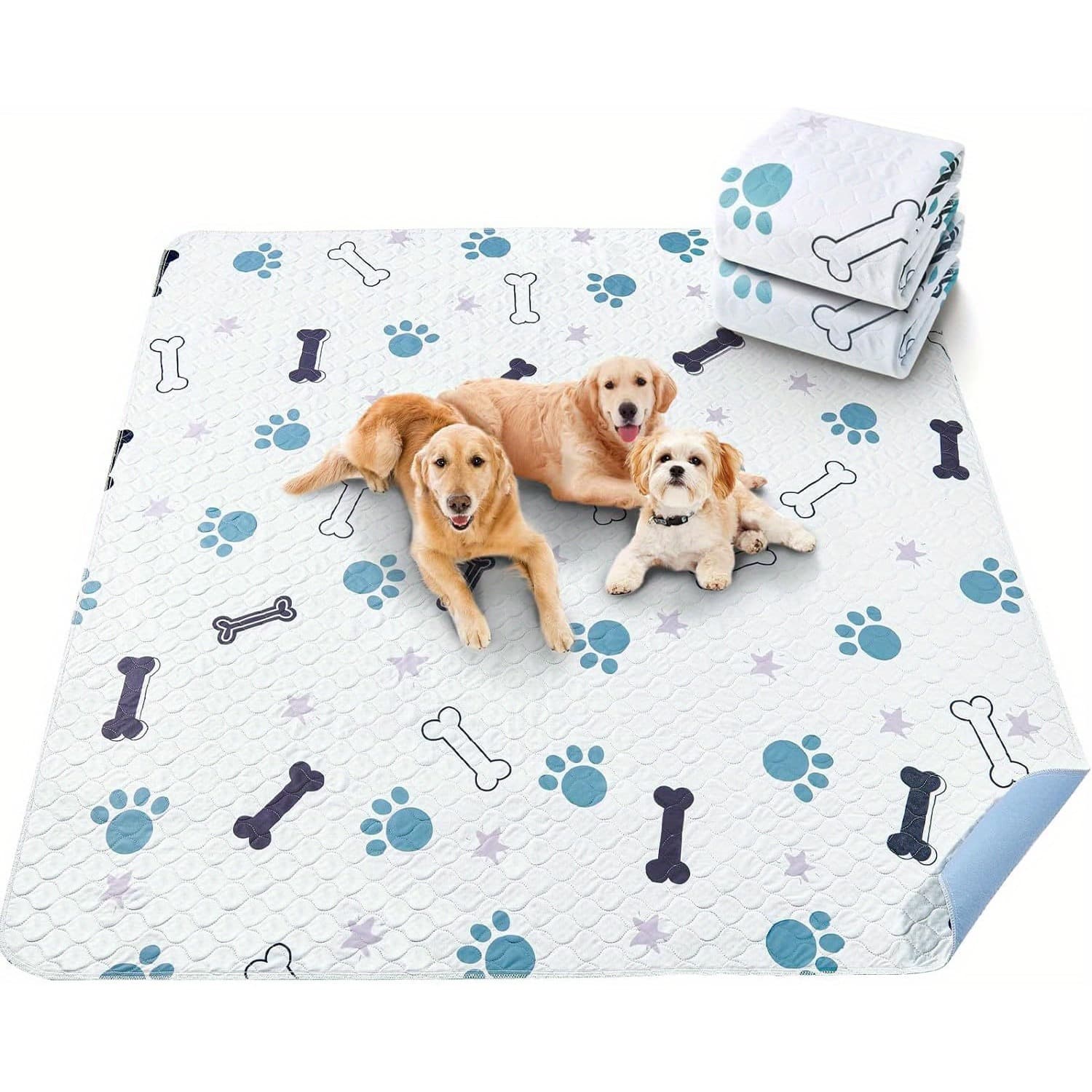 TEMU Reusable Dog Pee Pads, Absorbent And Durable Training Pads For Puppies, Pet Training Supplies, Machine Washable, Pet Cleaning Products, Dog Additions, From Local