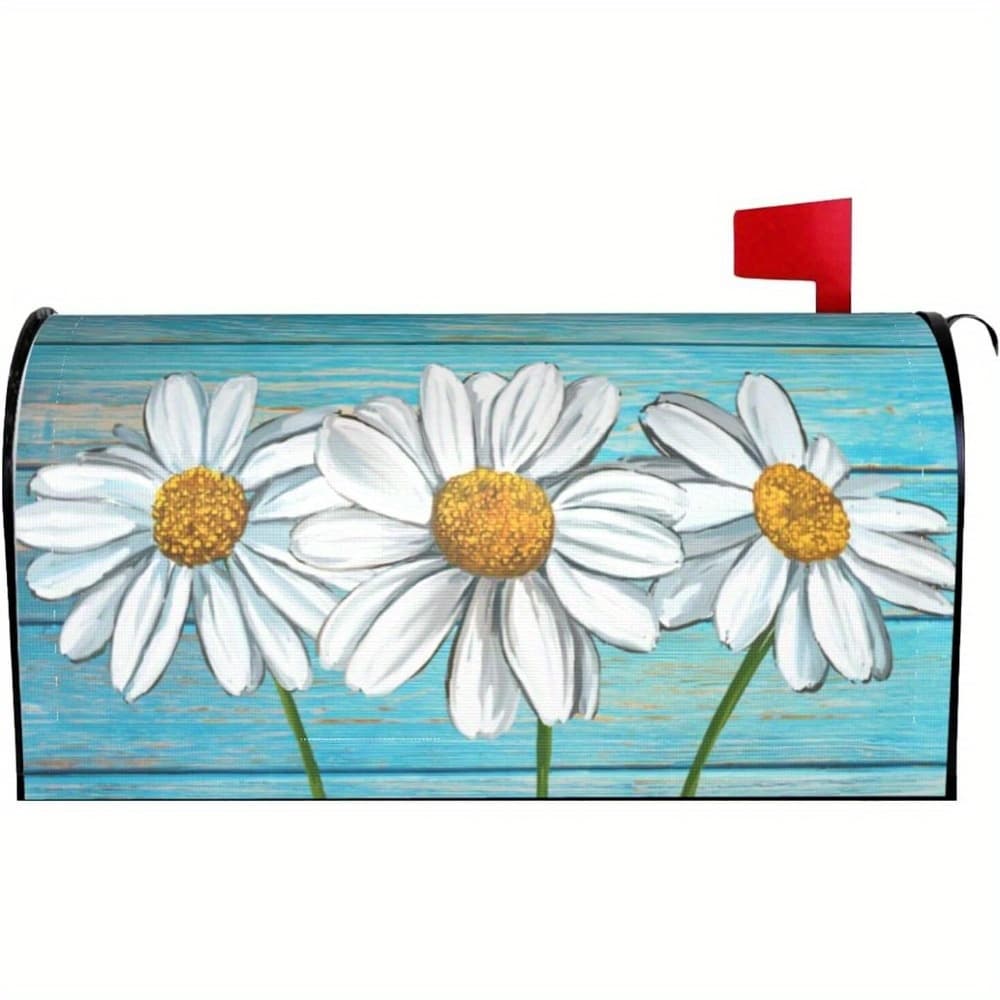 TEMU A Magnetic Garden Mailbox Cover With Floral Designs, Perfect For Outdoor Decoration And Summer
