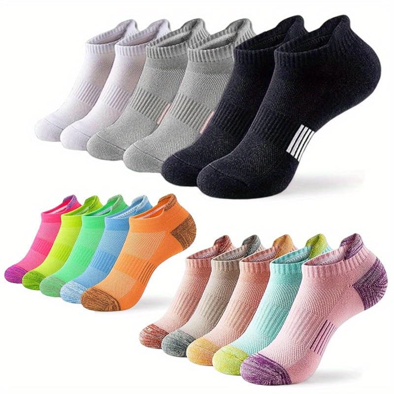 TEMU 20pairs Wholesale Basketball Sports Running Socks Women Men's Boat Socks