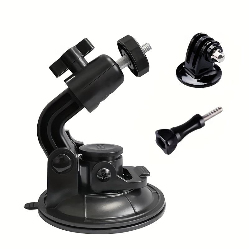 TEMU Action Camera Suction Cup Mount Windshield Camera Holder Tripod Adapter With Screw Compatible With Hero 11 10 6/ Ek7000/brave 4//dji Action/ X3 X2