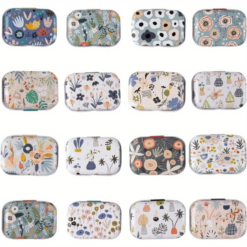 TEMU 32 Pack Mini Rectangular Tin Trinket Coin Boxes Jewelry Storage With Lid For Home Kitchen Decoration Party Gifts Favors Halloween Christmaschristmas