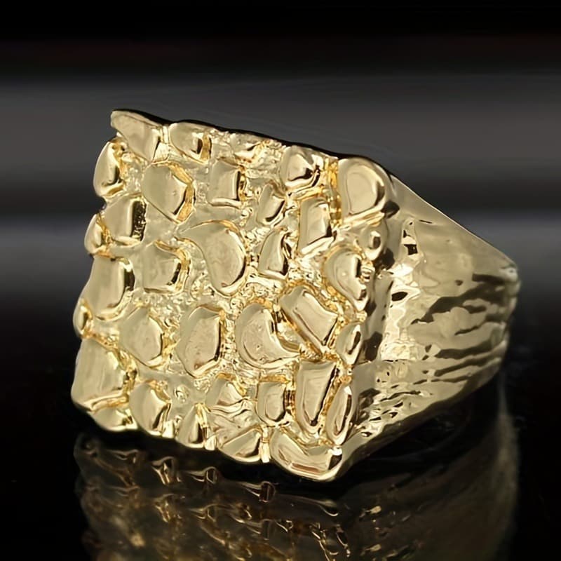 TEMU A European Style Atmosphere , Casual Jewelry, Minimalist , Jewelry Gift, Finger Ring, Square Ring, For Teenager