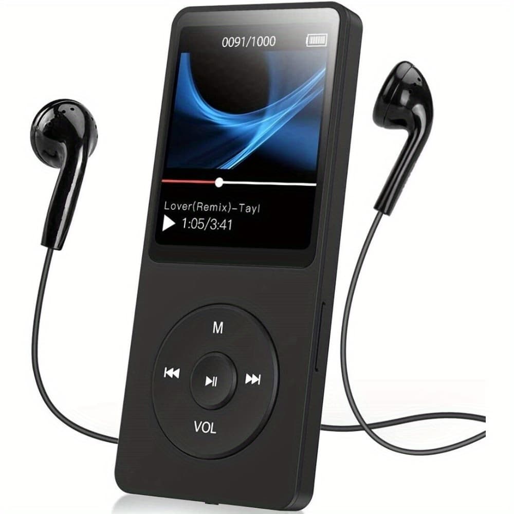 TEMU Mp3 Music Player With 8g Memory Card Supports Music Comes With Earphone Cable Data Cable Suitable For Outdoor Sports And Travel Carrying
