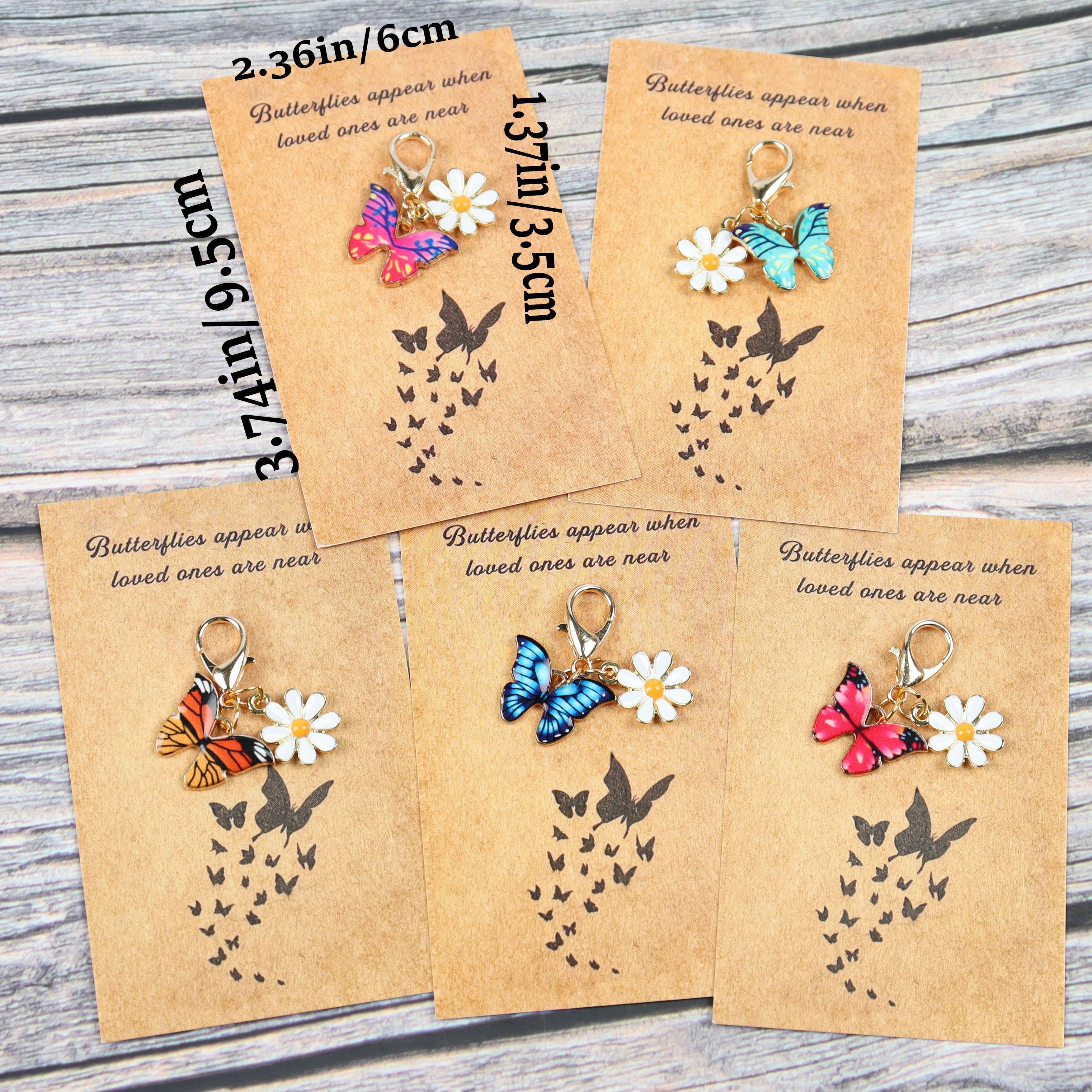 TEMU 5pcs Cute Daisy Flower Keychains With Metal - Mini Daisies Bag Charms Suitable For Back To School Gifts, Birthday Favors, Summer Accessories ( & S)