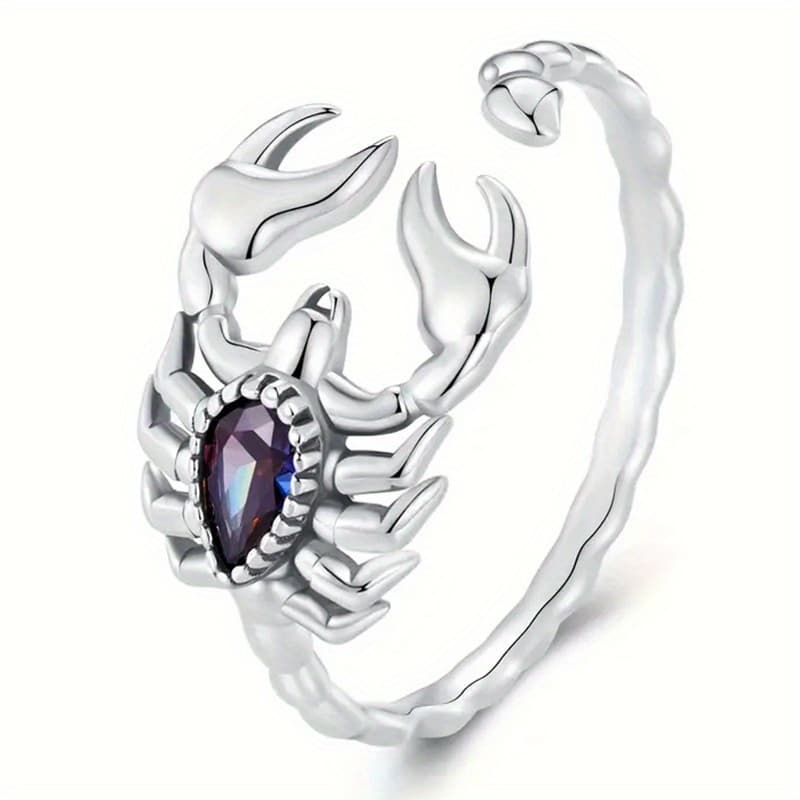 TEMU 1pc Women's Fashion Personality Ring, Simple Hip-hop Vintage Adjustable , Women' Casual Party Halloween Gift