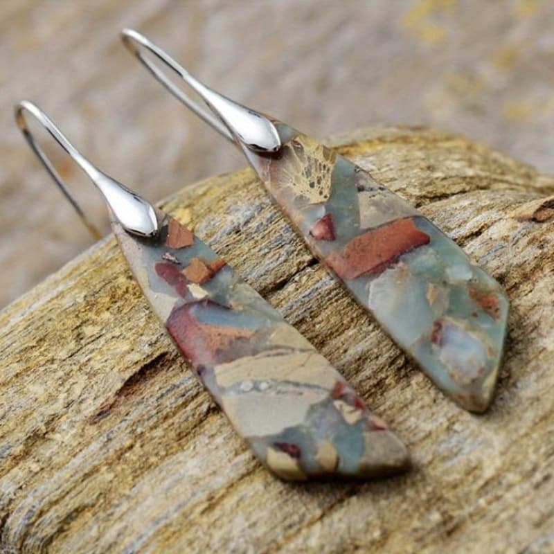 TEMU 2pcs Fashion Retro Earrings Turquoise Earrings Bohemian Earrings Jewelry Women's Earrings Jewelry Birthday Anniversary Gift For Lovers Valentine's Day Earrings Gift