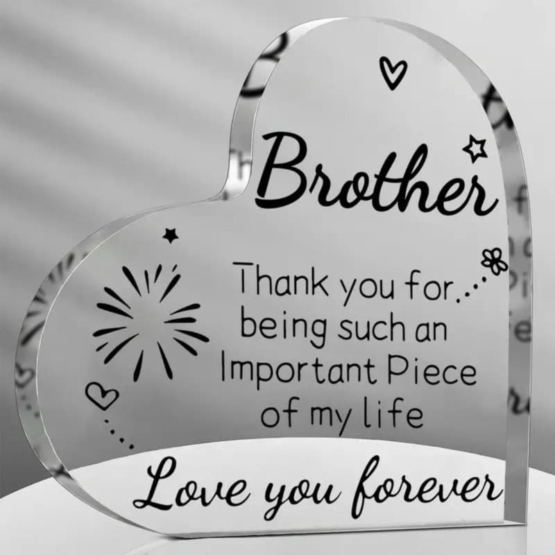 TEMU Sisters Gifts From Sister, Acrylic Heart Keepsake, Birthday Gifts For Sisters From Sisters, Meaningful Gifts For Sisters- Keepsake Paperweight Decorative Accessories
