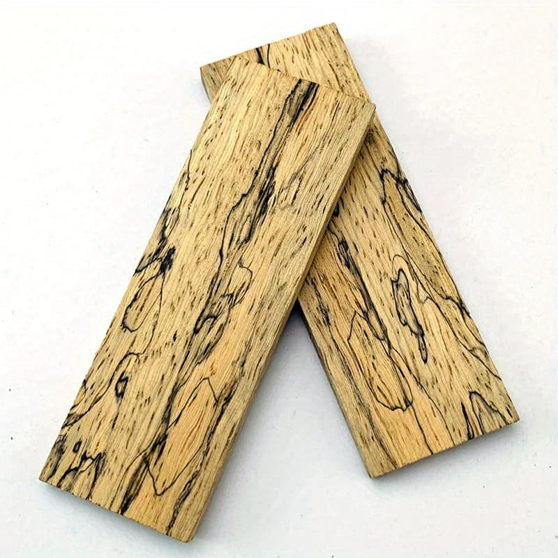 TEMU 2pcs Tool Handle Material Stain Grain Wood Log Maple Stable Wood Stain Pattern Maple Knife Handle Wood Handle Diy Knife Handle Patch Log
