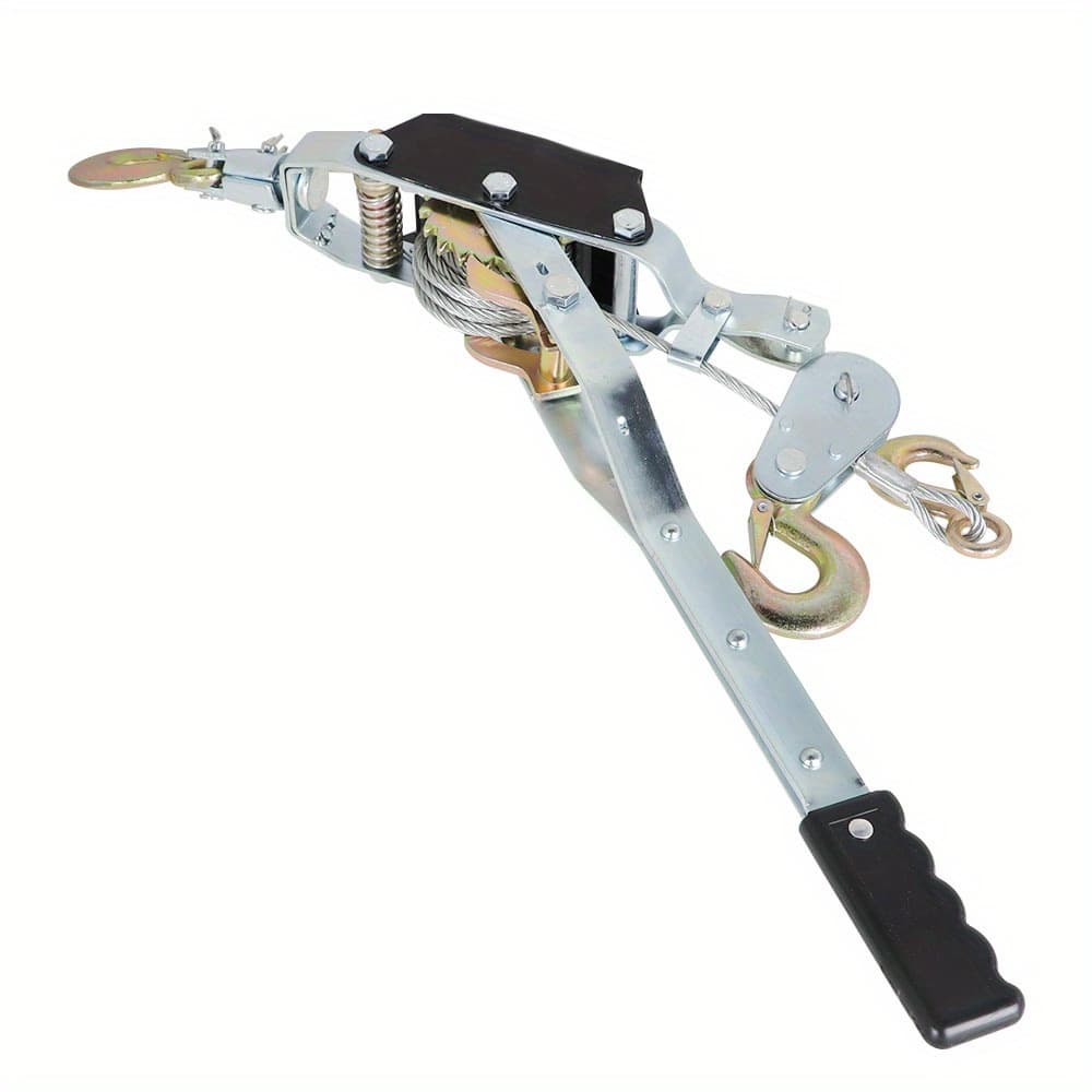 TEMU 4 Ton Dual Gear Ratchet Puller System Come-along Tool With 3 Hooks