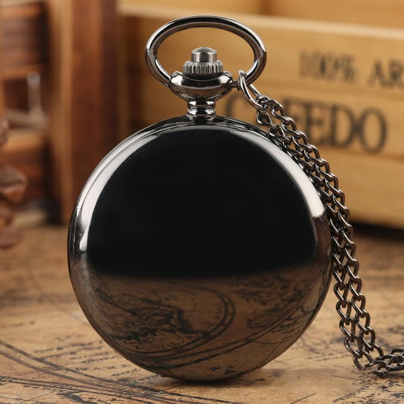 TEMU 1pc Luxury Smooth Quartz Pocket Color Retro Steampunk Necklace Pendant Clock Watches