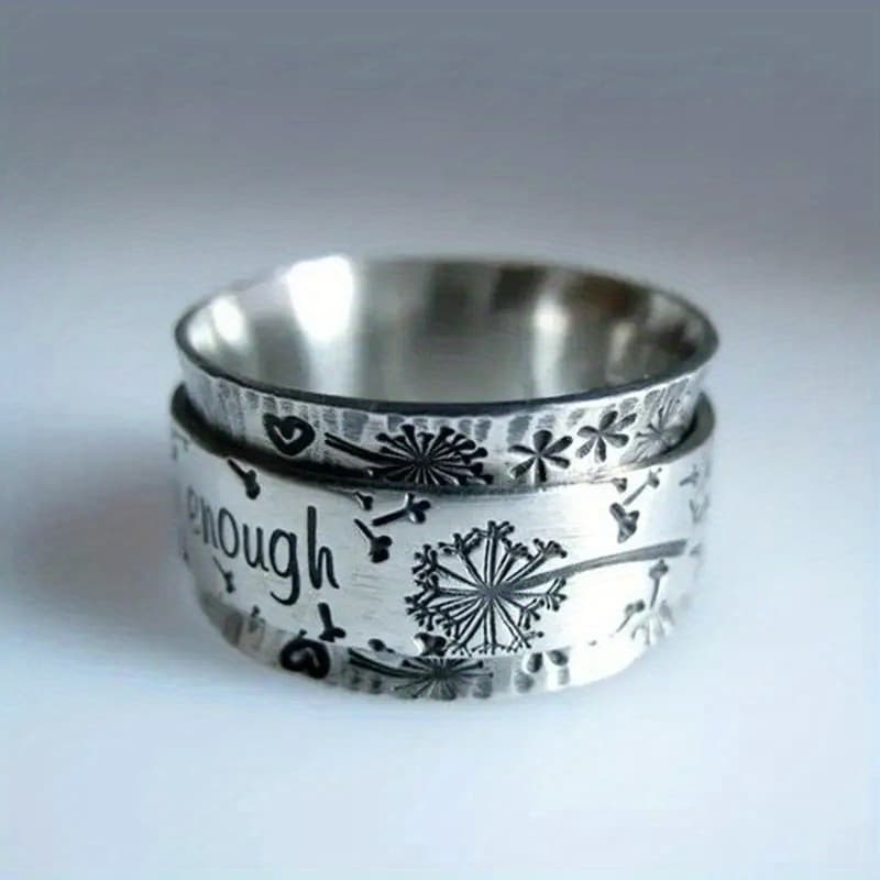 TEMU 1 Ring Engraving, Lovers Love Ring, Ladies Fashion Jewelry Accessories