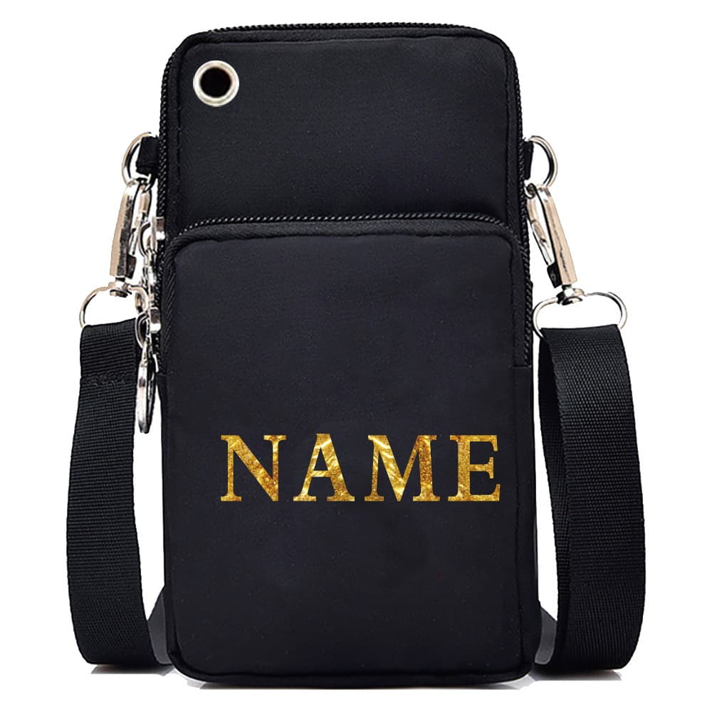 TEMU Free Custom Personalized Name Mobile Phone Bag Crossbody Bag Women's Purse Travel Shoulder Bag, Personalized Gift For Halloween/christmas/thanksgiving Day