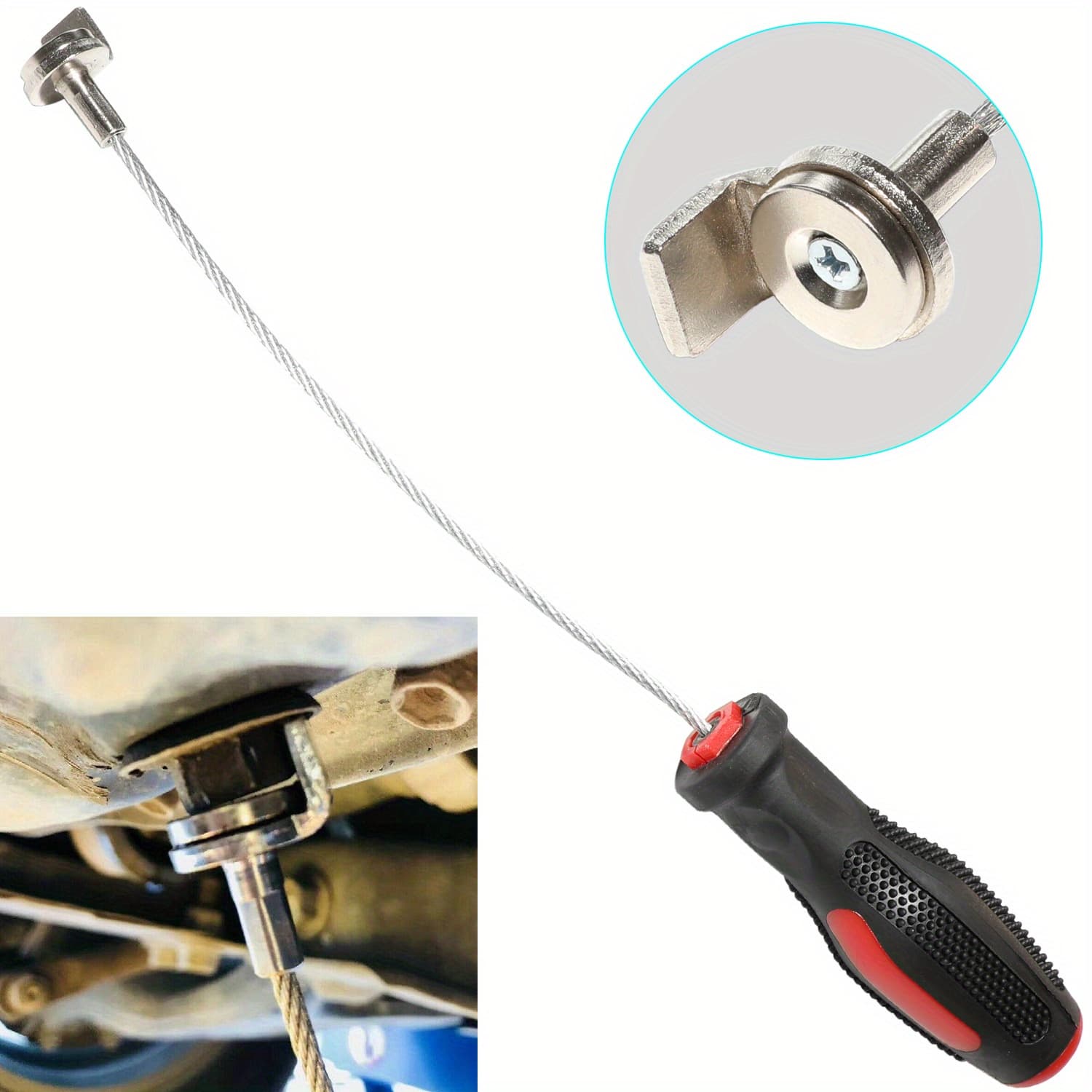 TEMU Strong Drain Plug Remover Tool Wrench Anti 13 Inches