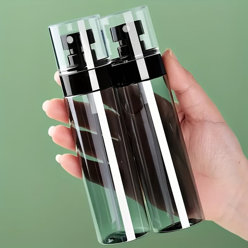 TEMU 2pcs 120ml Premium Fine Mist Spray Bottles - Multi-functional Alcohol Atomizer For Cleaning, Makeup, & Skin Care - Refillable, Ultra-precise, High-quality Set
