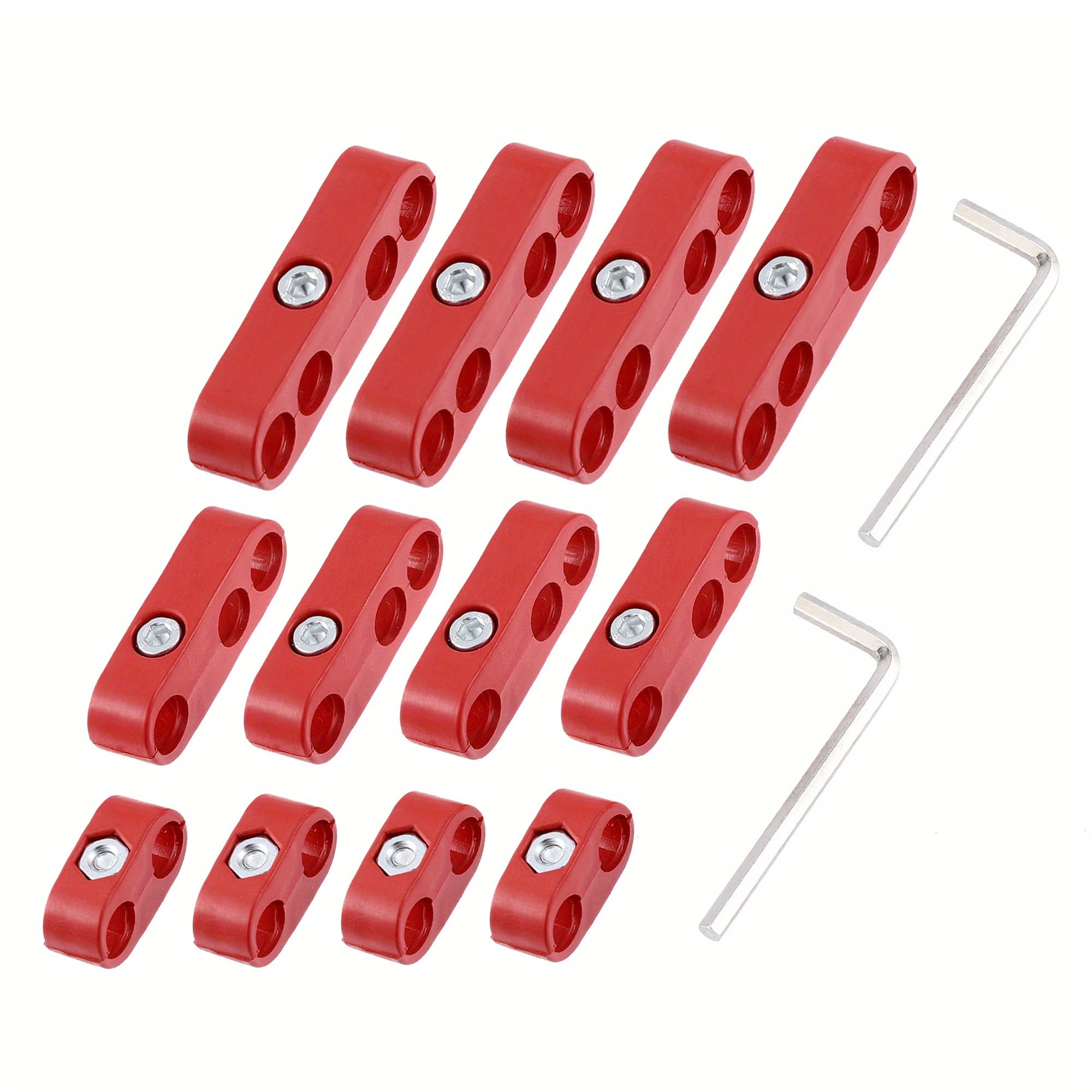 TEMU X Autohaux 2 Set 8mm Car Engine Spark Plug Wire Separator Looms Divider Organizer Clamp Plastic