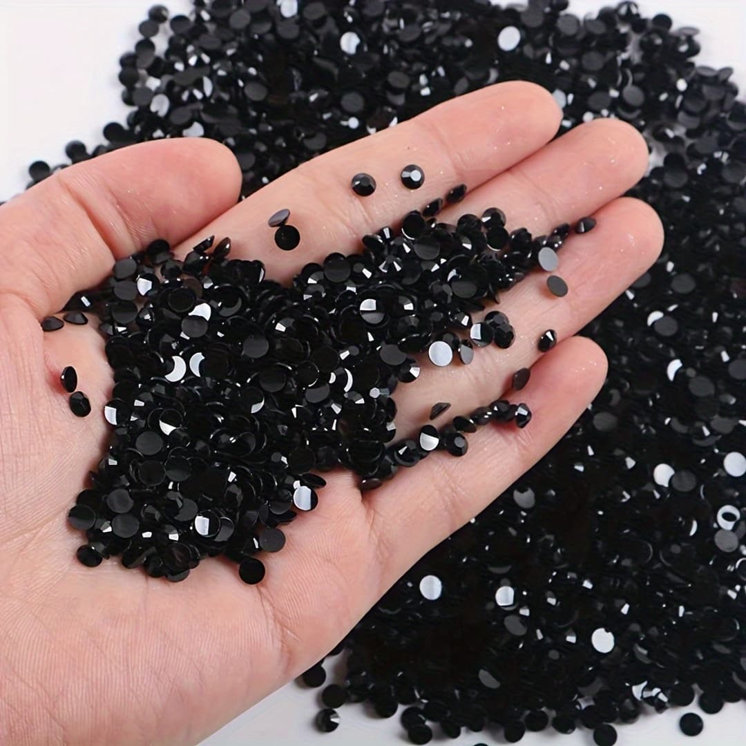 TEMU 6000pcs 3mm Flat Bottom Jelly Resin Rhinestones For Mugs, Bottles, Glasses, Costumes, Mobile Phone Cases, Manicure Loose Sparkling Patches Decors Accessories