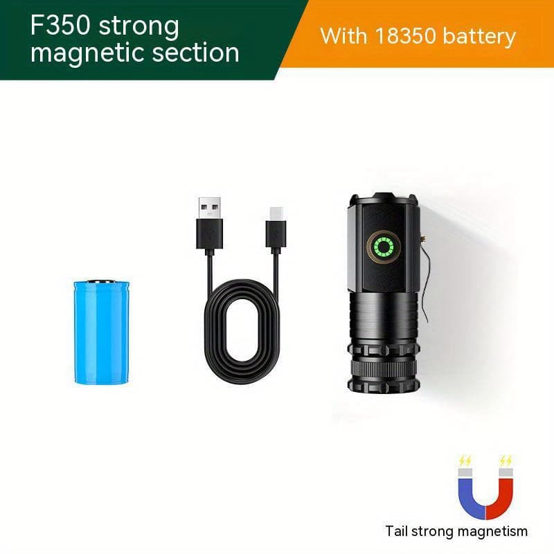 TEMU 3000lm Led Torch, Sleek And Portable, Convenient For Carrying, Camping Supplies And Gear, And Closeout Deals, Survival Tools And Equipment, Extremely Bright Flashlight, Gadgets For Men