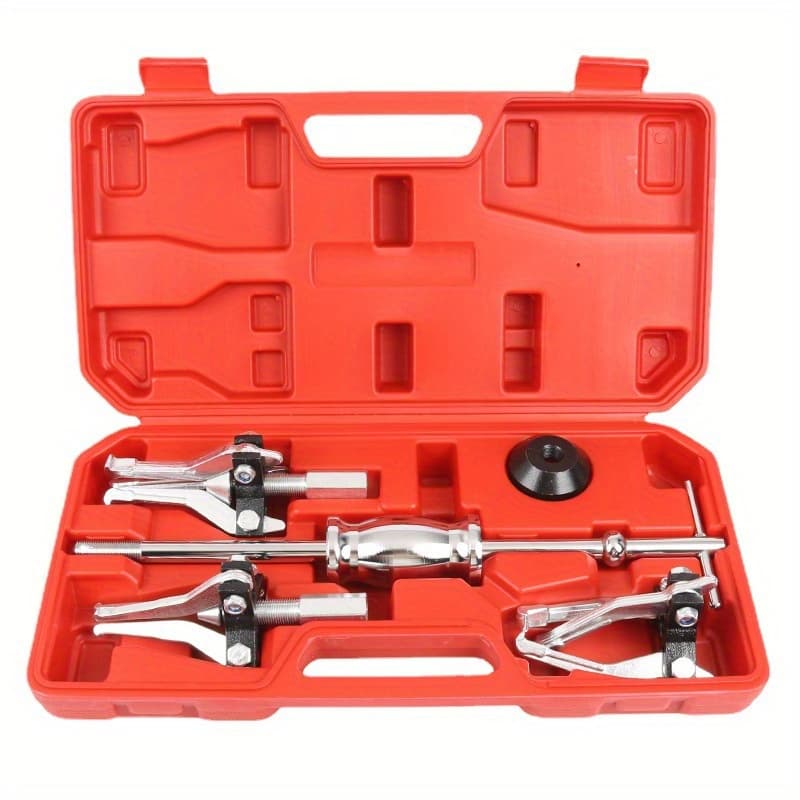 TEMU 5pcs Sliding Hammer 3 Claw Puller Set Inner And Outer Hole Bearing Pulling And Disassembling Machine Multifunctional Automotive Maintenance Tool Manual Tool Set