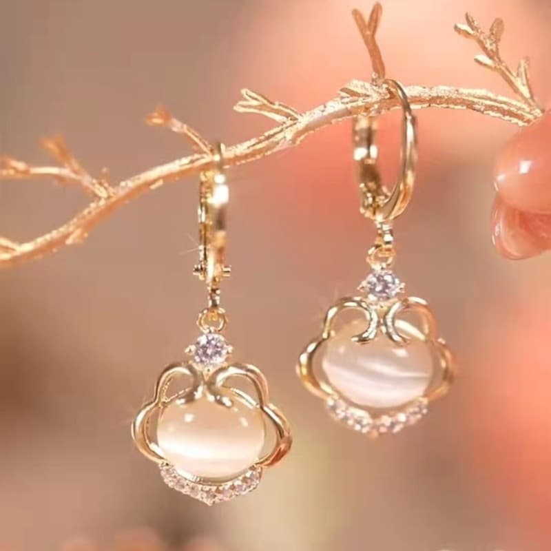 TEMU Shining Simple Earrings Party Commemorative Jewelry Versatile Exquisite Christmas Birthday Gift, For Teenager