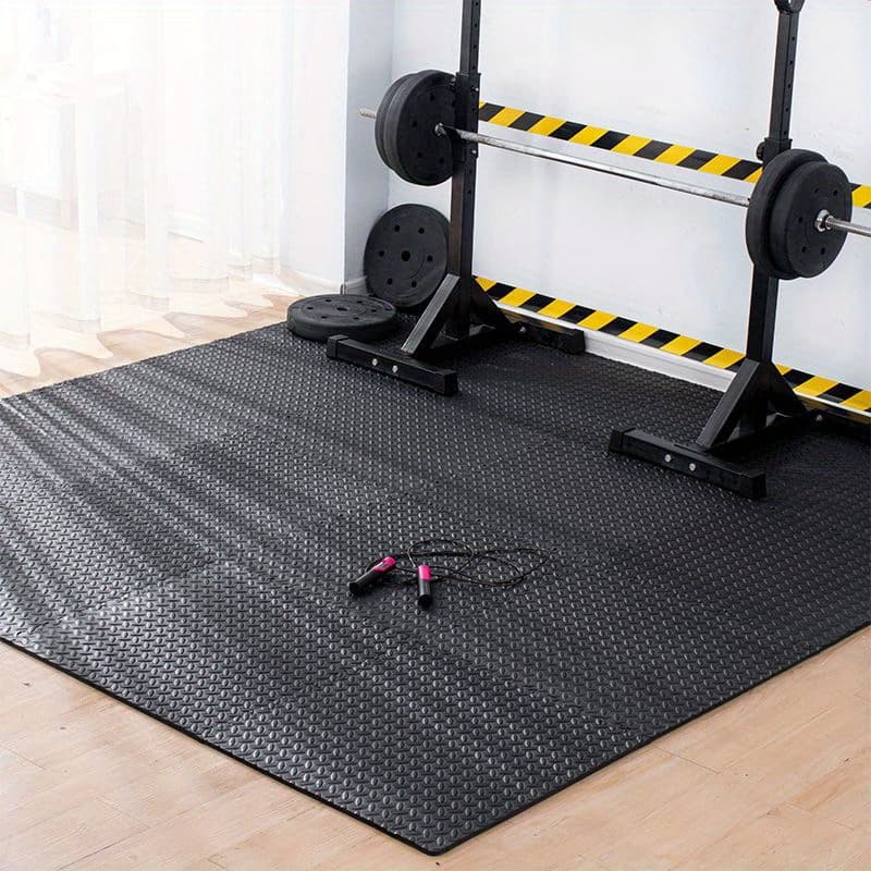 TEMU 20pcs Fitness Floor Mat Interlocking Sports Foam Mat Gym Floor Puzzle Mat Waterproof Fall Noise Reduction Household Living Room Bedroom Puzzle New Durable Materials Training Supplies