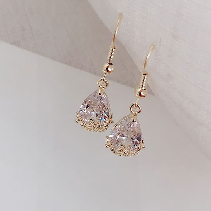 TEMU 1 Pair Exquisite Dangle Earrings - Shiny Jewelry With , Perfect For Birthday Party, Anniversary Gift, And Special Occasions