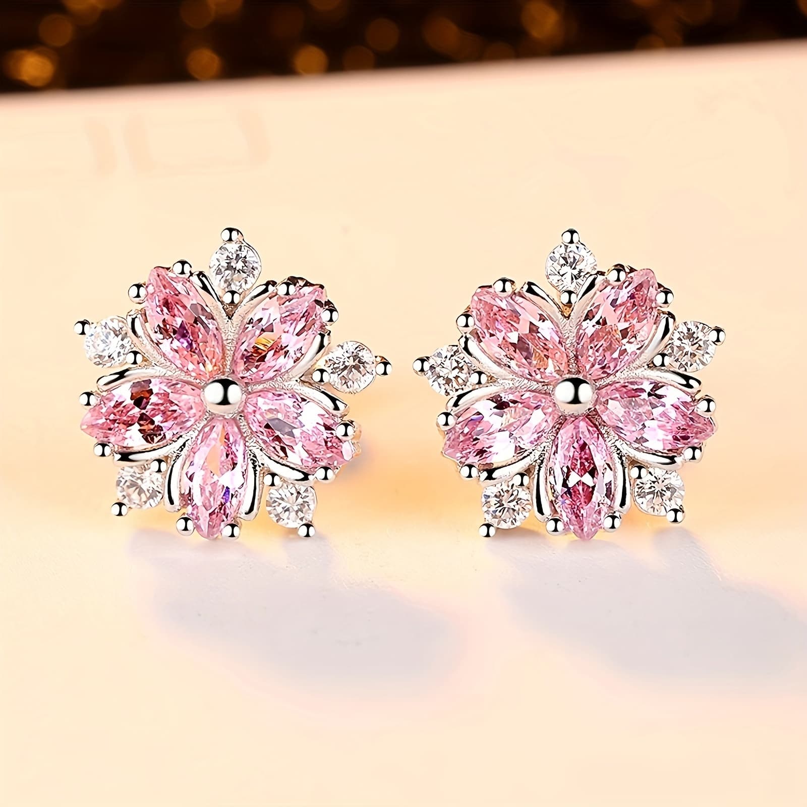 TEMU Exquisite Cherry Shaped Stud Earrings - Delicate, Dainty, And Hypoallergenic Jewelry For Women And - Perfect Gift Idea For Any Occasion