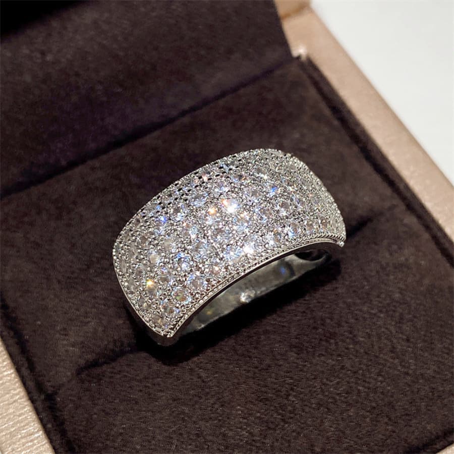 TEMU 1pc Elegant Princess Women's Fashion Exquisite Synthetic Zirconia Ring Birthstone Anniversary Christmas Gift For Girlfriend Wife Bridal Wedding Band Engasynthetic Gemstoneent Ring Size Us 5-11#
